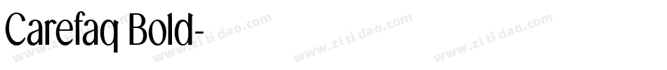 Carefaq Bold字体转换